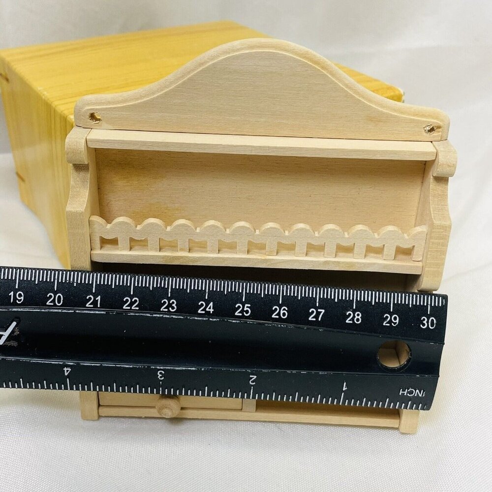 Bodo Hennig Dollhouse 232 Wandregal With Only One Drawer Original Box Wall Shelf - Picture 9 of 12